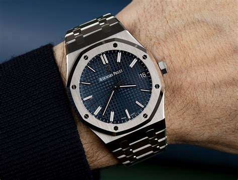 audemars piguet royal oak blue dial wallpaper|audemars piguet automatic royal oak.